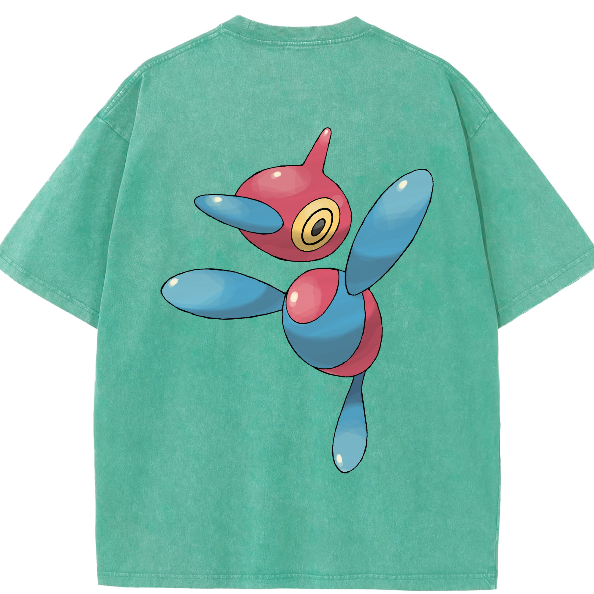 （画像用） ポケットモンスター Pokémon 綿100% ヴィンテージ風 半袖Tシャツ（背面プリント）